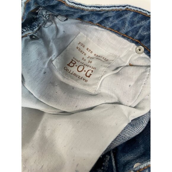 B.O.G Collective Distressed Denim Shortie Shorts Size 28 - Picture 4 of 7